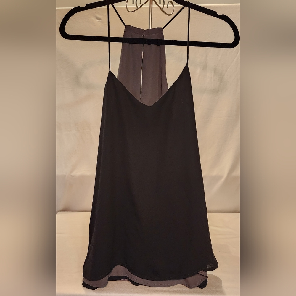 Size large, Black/grey tank top from Express